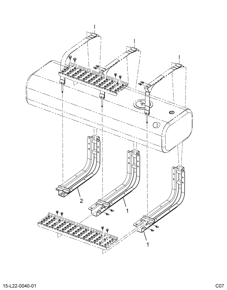 ..FUEL TANK  RSM  65 GAL 13" (Intl. 3801382F91)