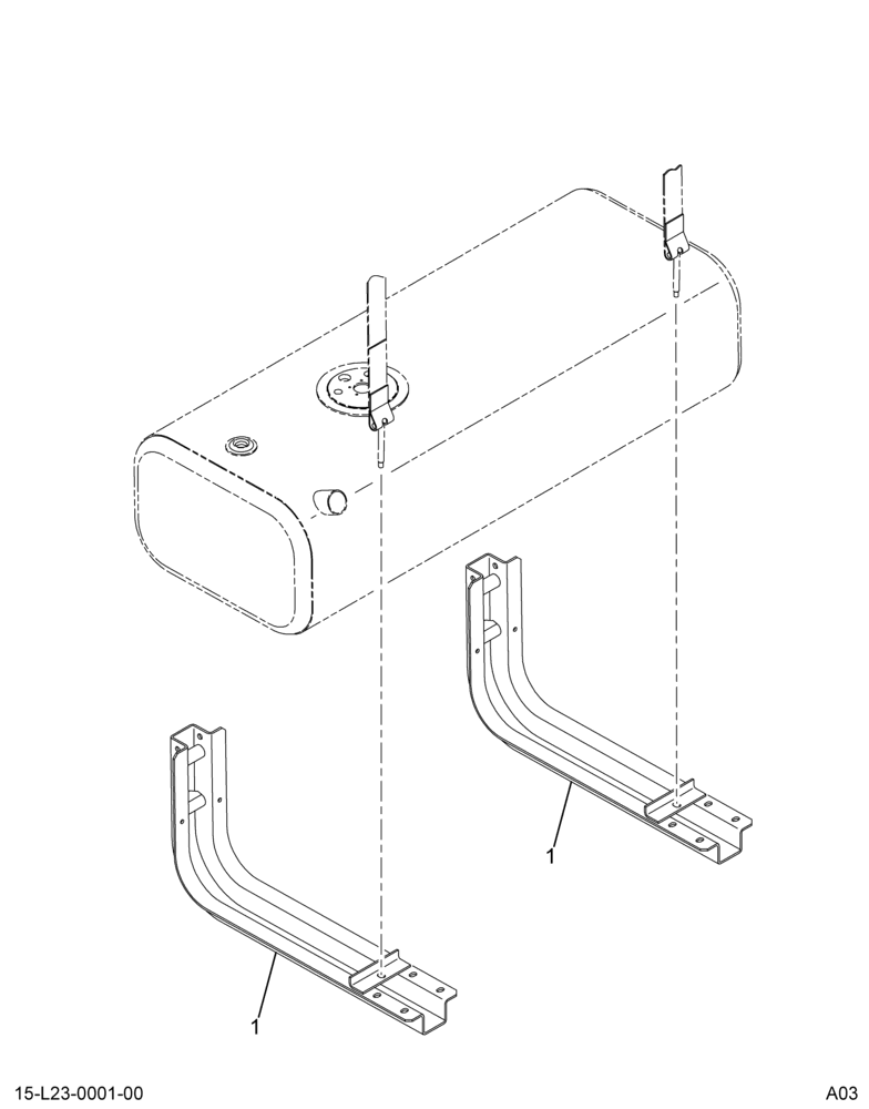 ..FUEL TANK  LSM  25 GAL 13" (Intl. 3801323F91)