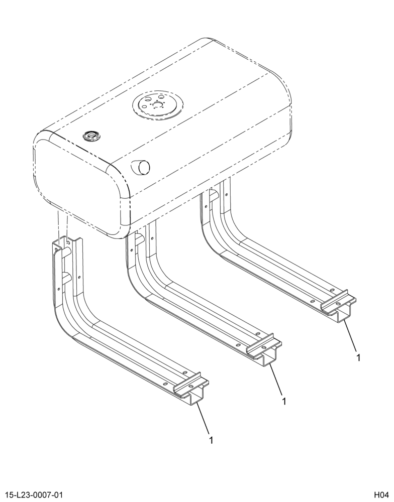 ..FUEL TANK  RSM  65 GAL 13" (Intl. 3790253F91)