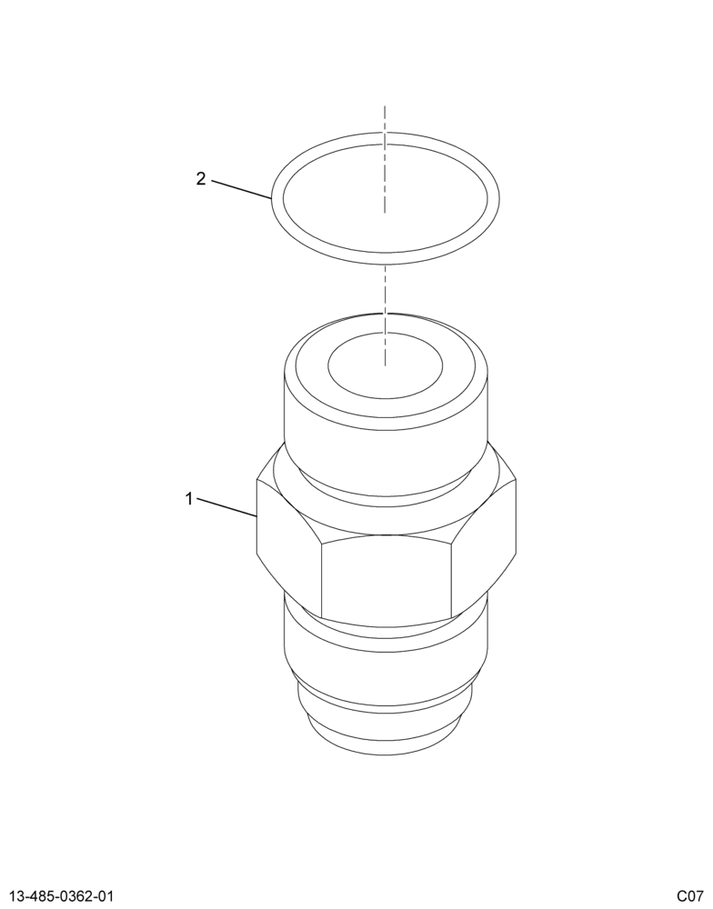 ..CONNECTOR FLARED TUBE *37DEG F (W301710)