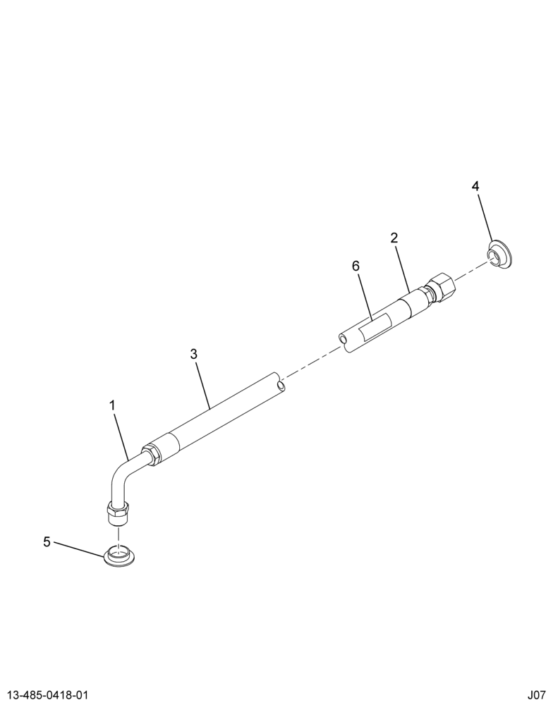 ..HOSE ASSY OIL COOLER OUTLET (6E7Z-7C332-A)