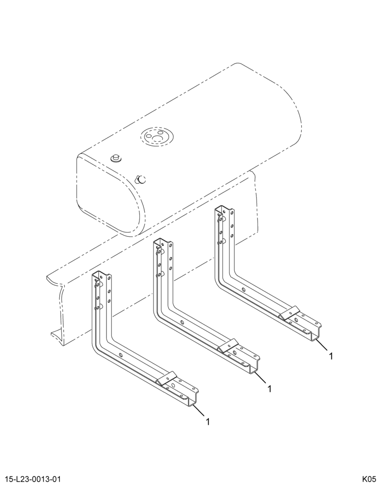 ..TANK SUPPRT FUEL LSM 80GAL 16" (Intl. 3790238F91)