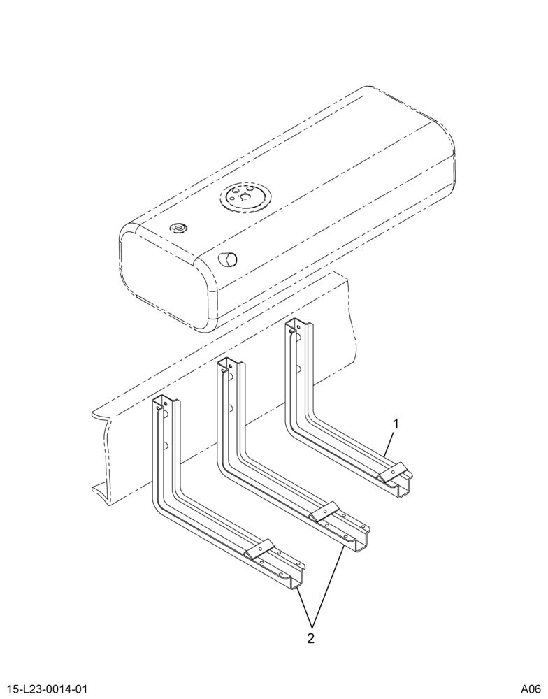 ..FUEL TANK  LSM  80 GAL 16" (Intl. 3801392F91)