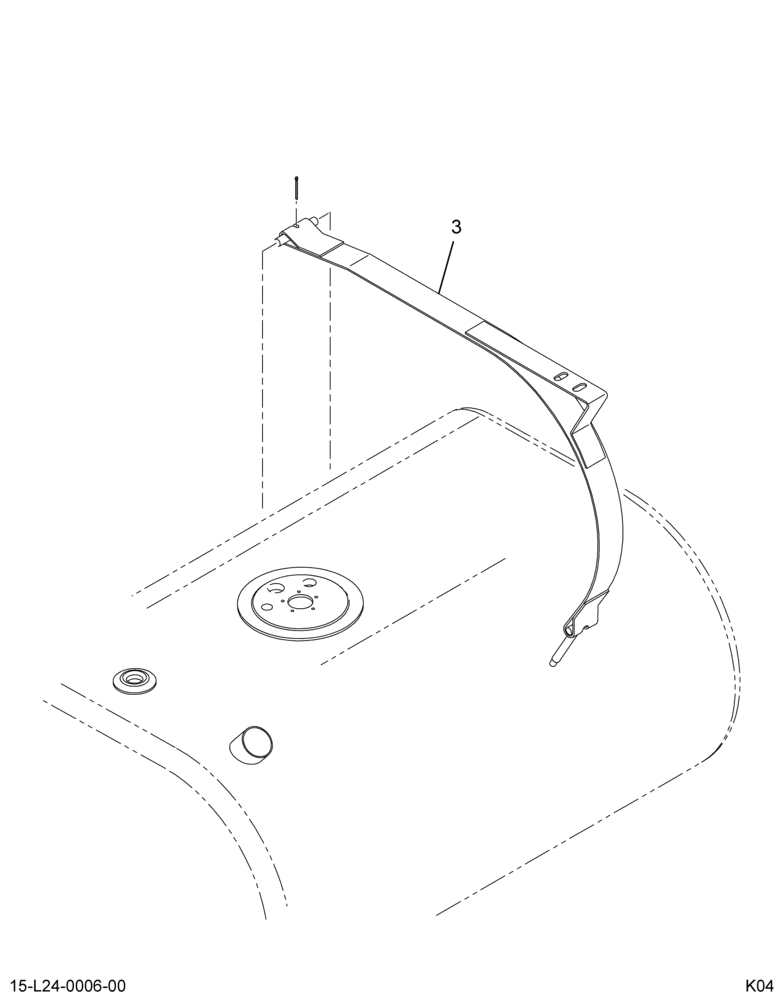 ..STRAP FUEL TANK MTG*50 GAL D-S (Eng. 4C4O-9A170-CA)