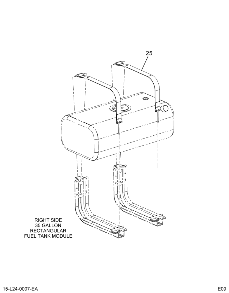 FUEL TANK MODULE; LT SIDE STRAPS, (ABR#6)