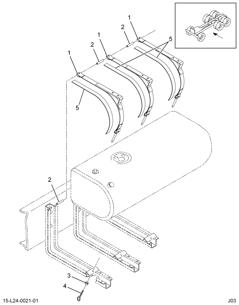 ..FUEL TK*STRAPS  65 GAL RECT (Eng. 4C4O-5D089-FA)