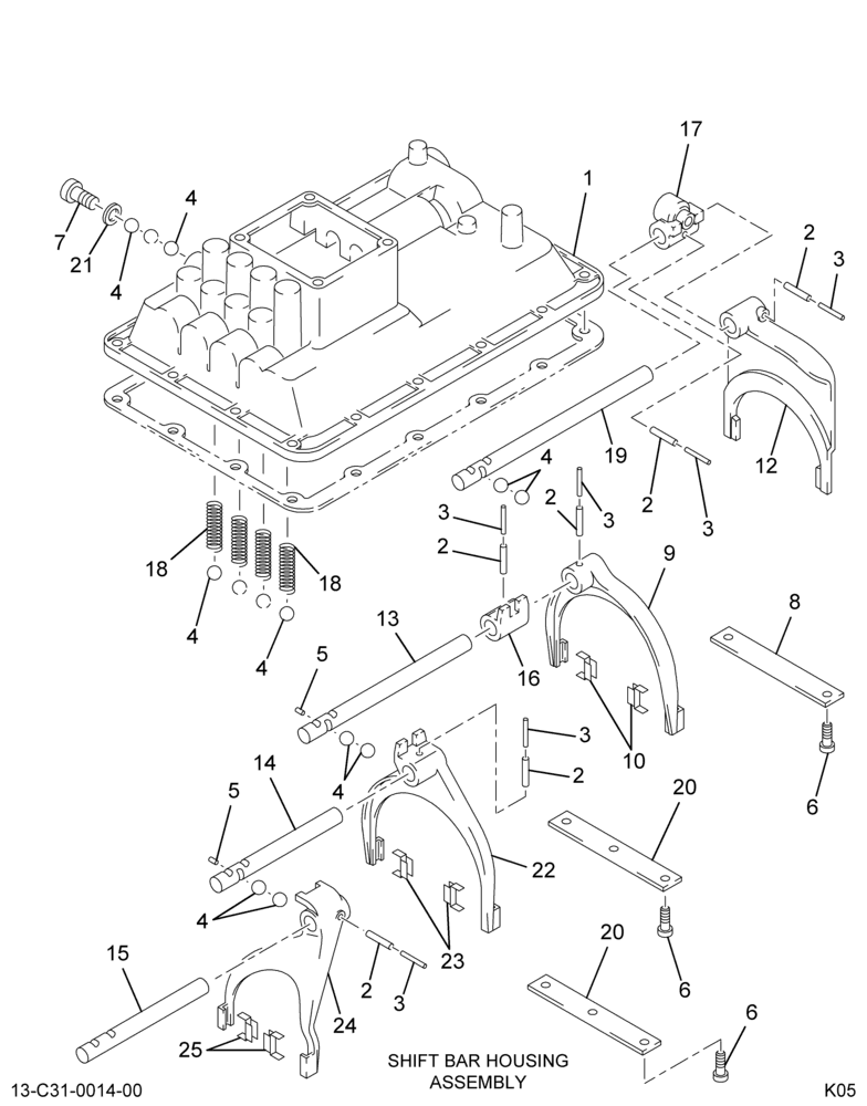 ..HOUSING SHIFT BAR*STD SHFT BAR (Intl. 3570043F91)