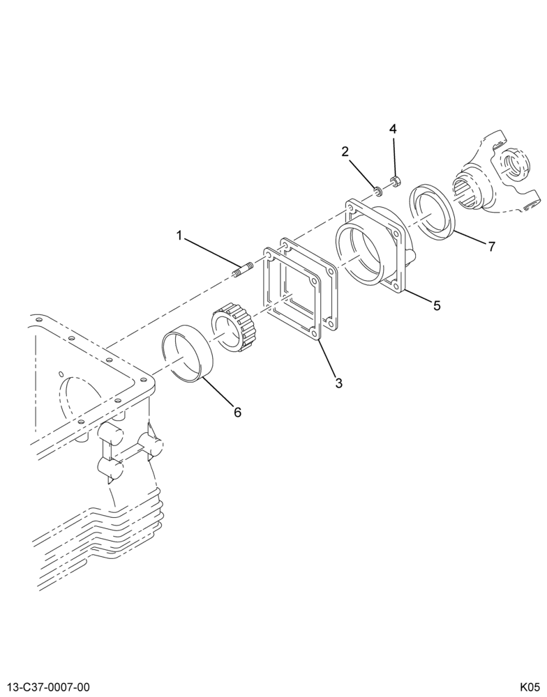 ..RETAINER MASHFT REAR BRG*RR BR (Intl. 3570044F91)