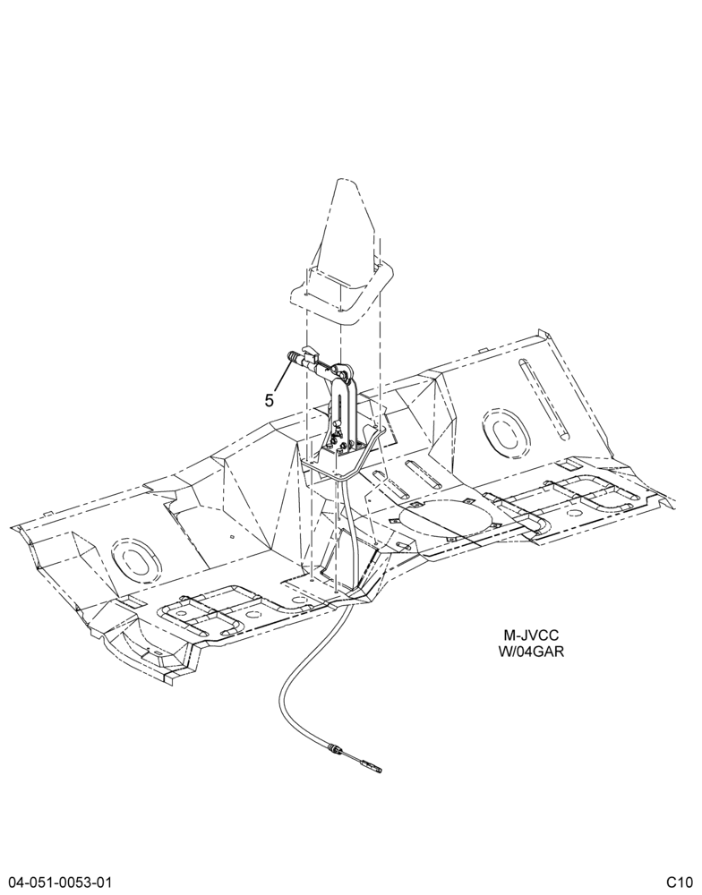 PARKING BRAKE LEVER & MTG; MANUAL, HYD ABS