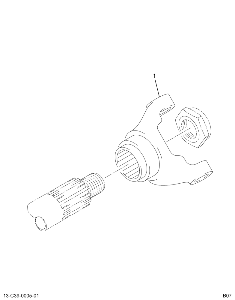 ..XMSN*SPL100 OUTPUT YOKE (Eng. 4C4O-LBFP-ATA)