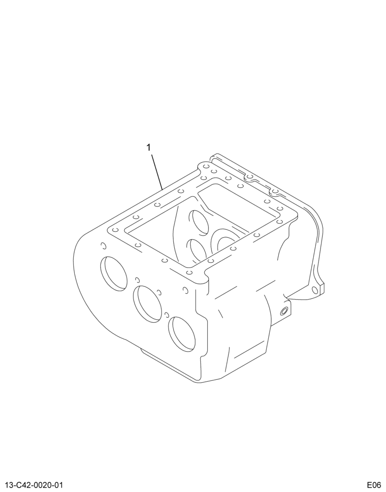 ..CASE MAIN-NO INTEGRAL OIL PUMP (Intl. 3567115F91)