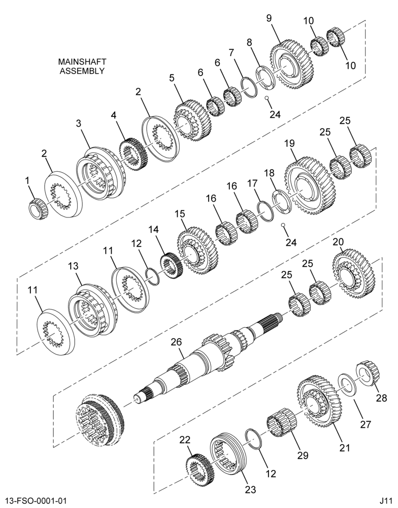 ....SHAFT, TRANS MAIN 1.95" OUTPUT (Intl. 2590892C91)