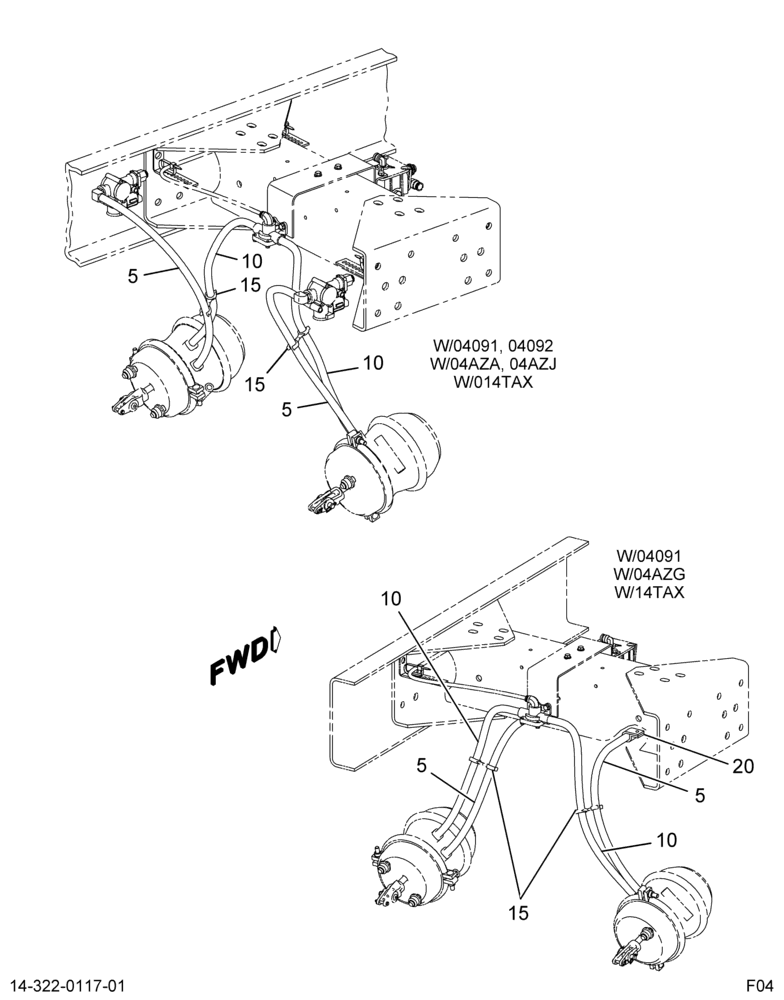 RR AXLE HOSING INSTL