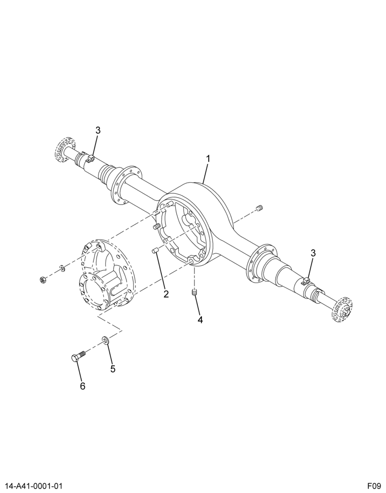 ..HOUSING RR AXLE 22K 4SPR W/ABS (BC4Z-4198-G)