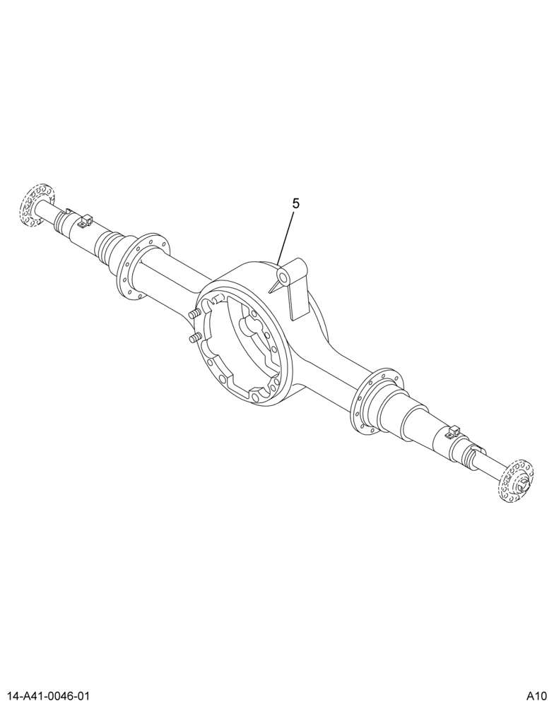AXLE HSG; RR RR,NG-14X,12.2K/22K