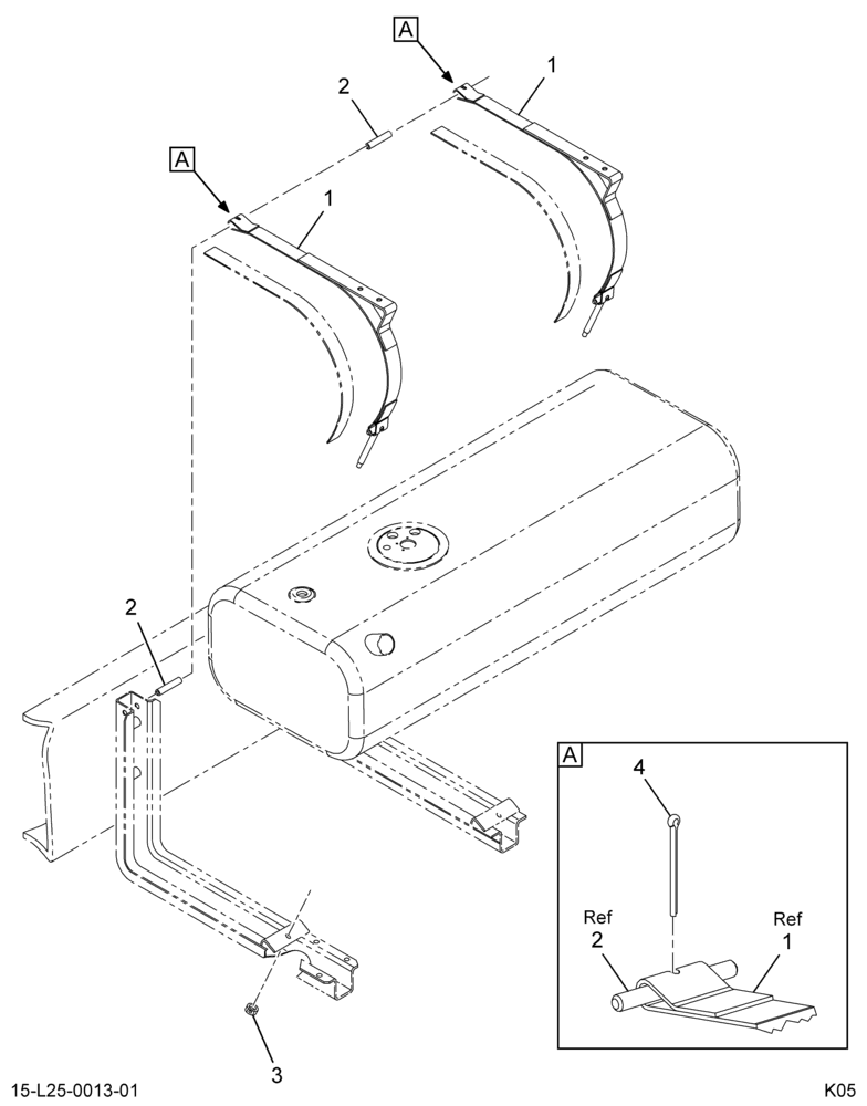 ..FUEL TANK, LSM, 25 GAL 13" (Intl. 3801335F91)