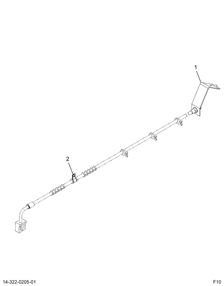 ..HOSE HYD BK  REAR DROP (8E7Z-2268-A)