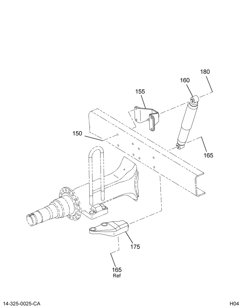 SHOCK ABSORBER & MTG; W/VARI-RATE SUSP
