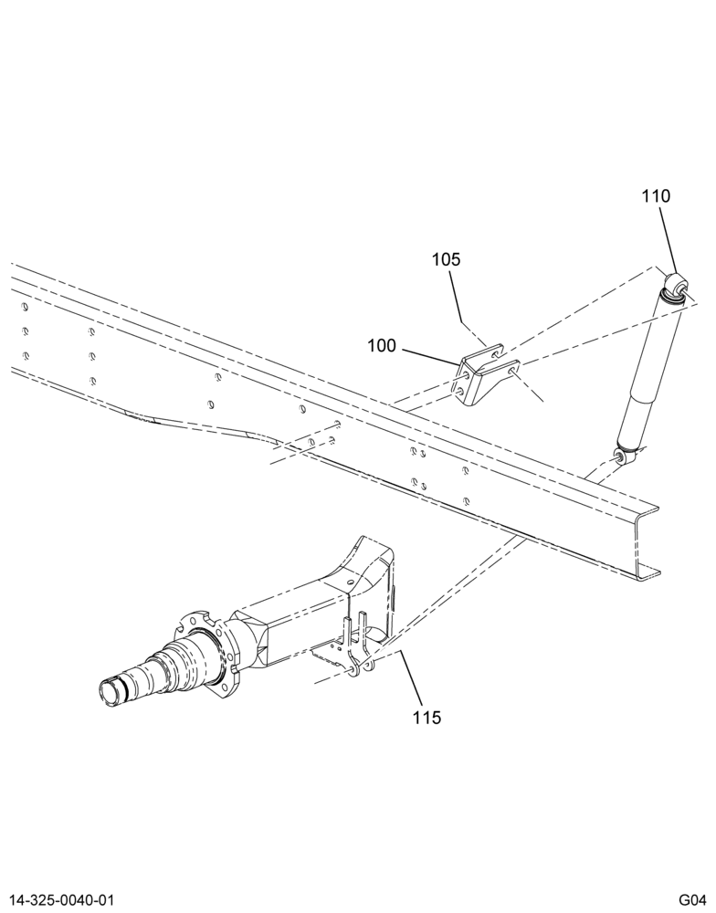 SHOCK ABSORBER & MTG; W/VARI-RATE SUSP