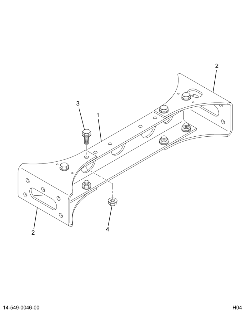 ..CROSSMEMBER ASSY REAR (Eng. 4C4O-5A105-AA)