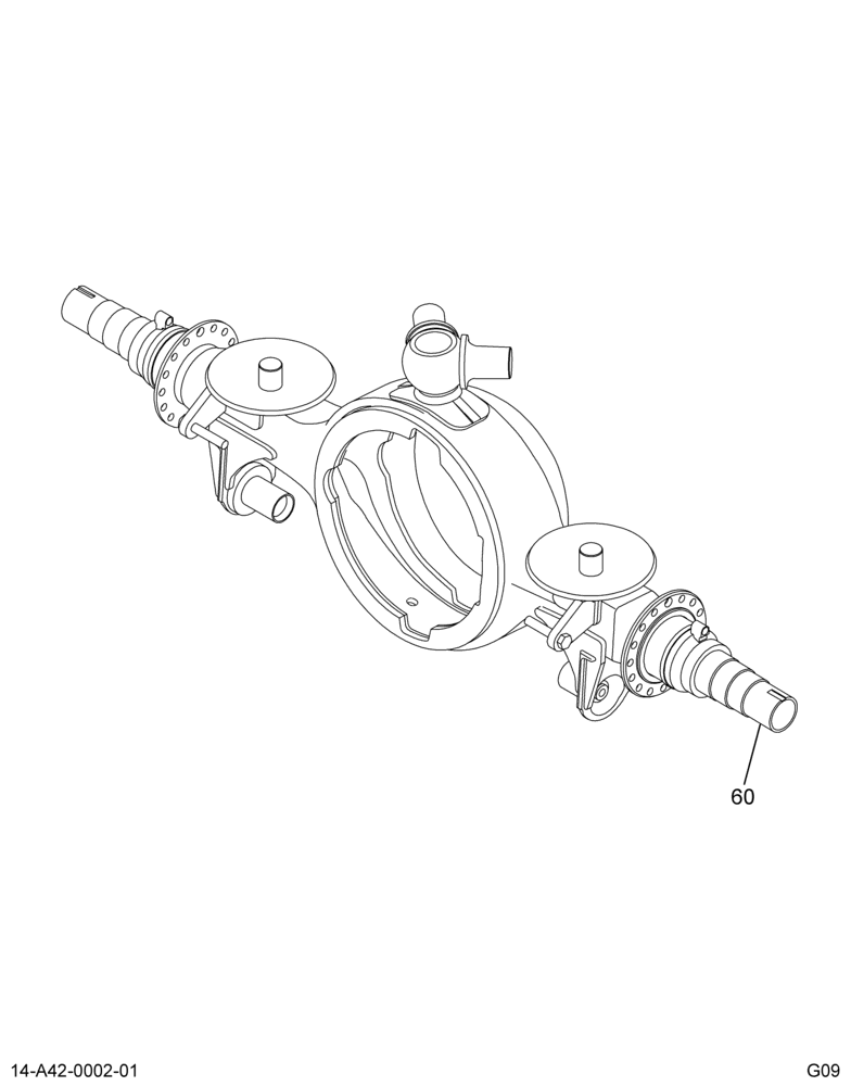 AXLE HSG; FWD RR,(OMIT)