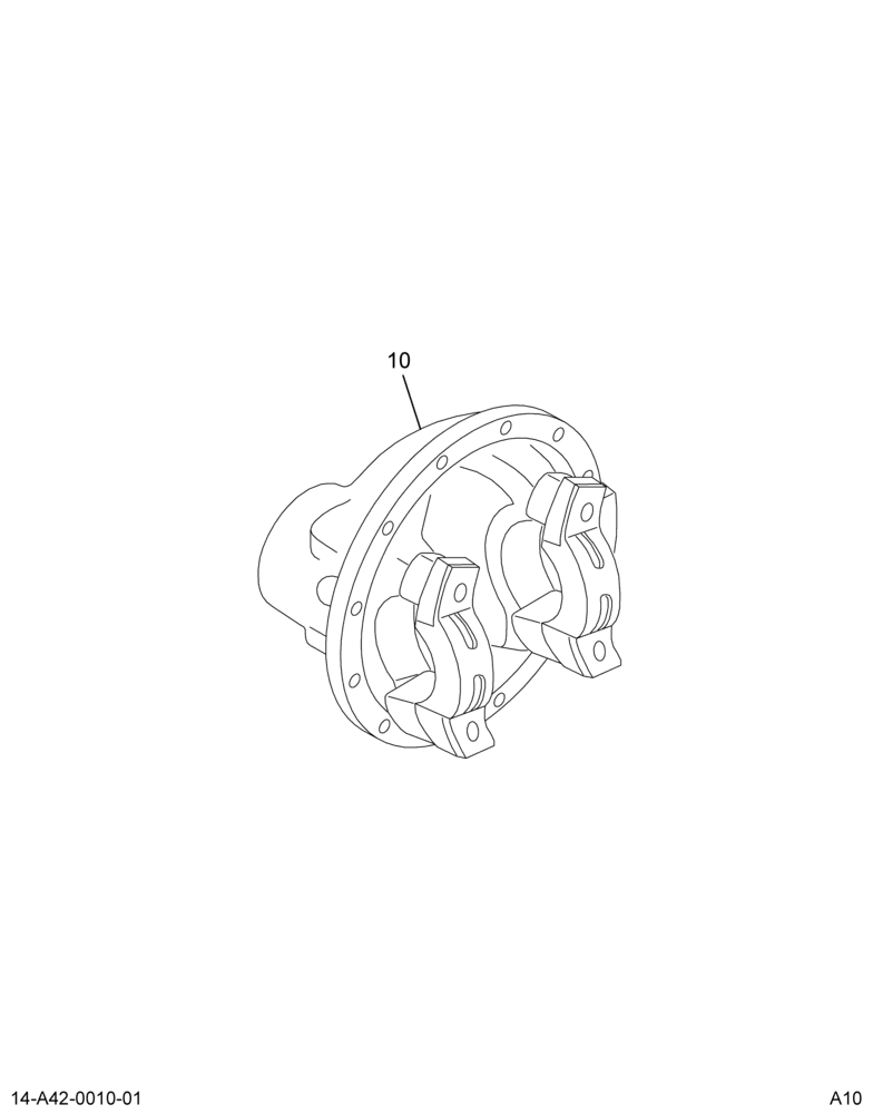 DIFF CARRIER; RR RR AXLE,NG-14X,12.2K/22K