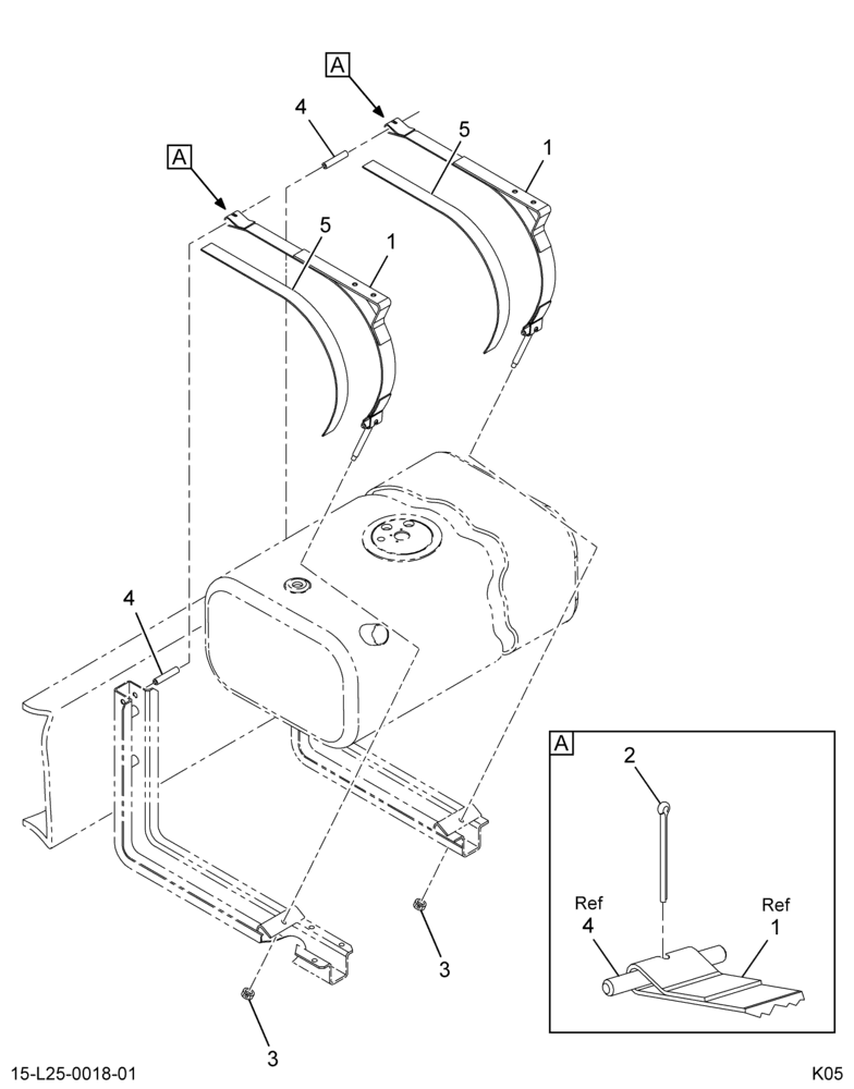 ..FUEL TANK  LSM  45 GAL 13" (Intl. 3801397F93)