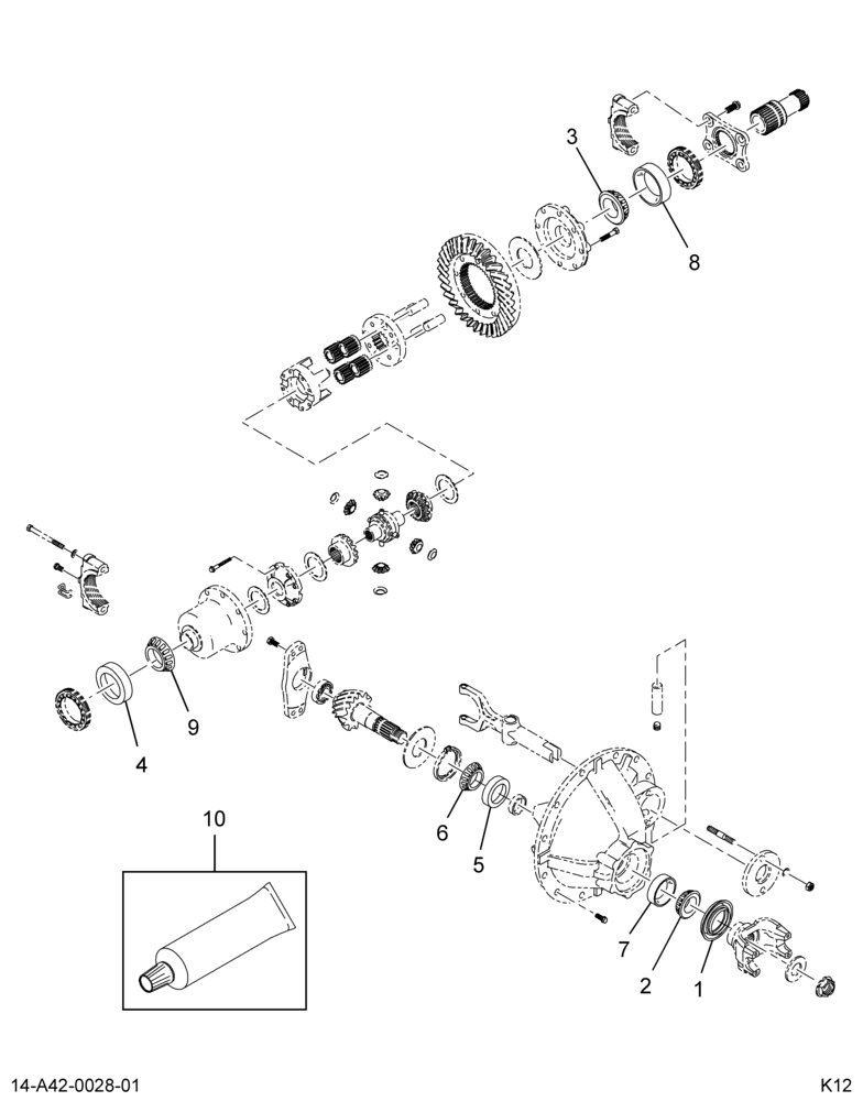 ....KIT, BEARING & SEAL, S140 AXLE (4C4Z-4621-D)
