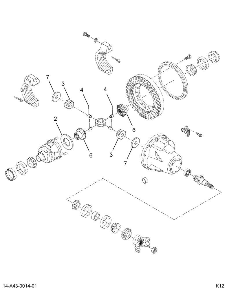 ....KIT, DIFF SIDE GEAR, S140 AXLE (4C4Z-4215-D)
