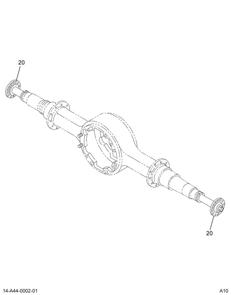 AXLE SHAFT; RR RR,NG-14X,12.2K/22K