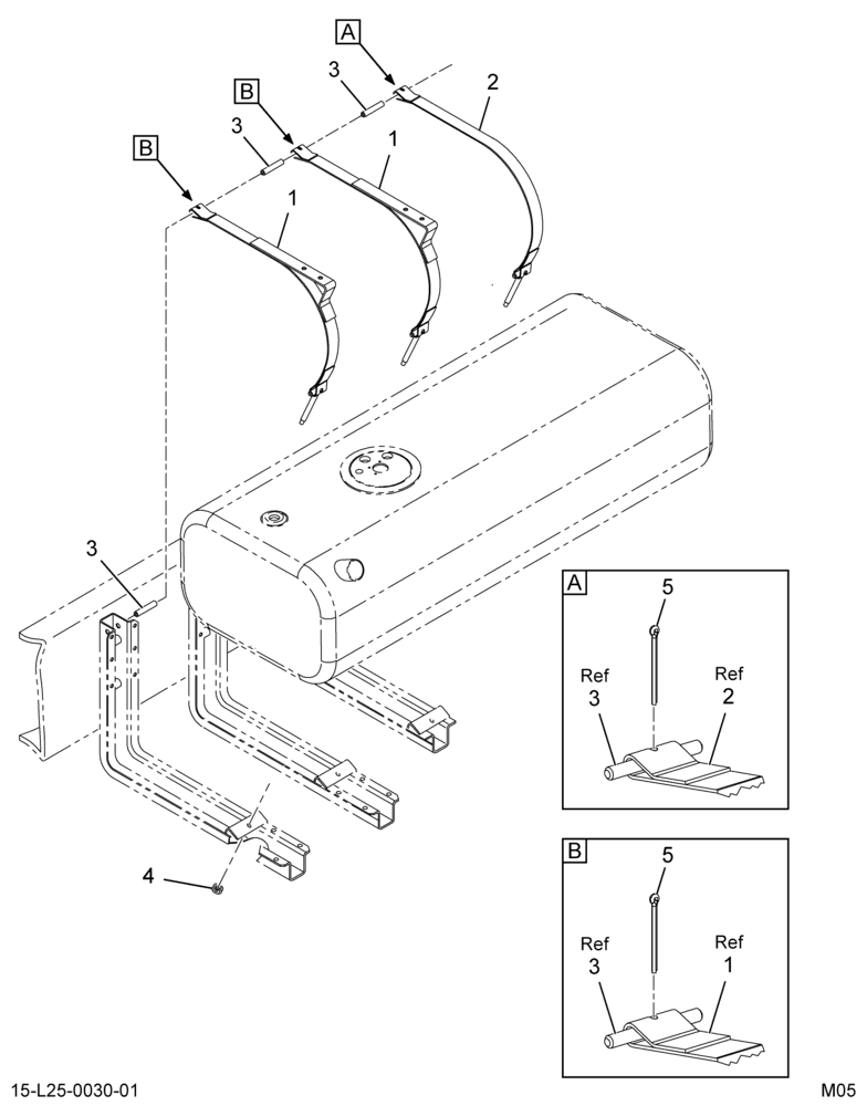 ..FUEL TANK, LSM, 65 GAL 13" (Intl. 3801398F91)