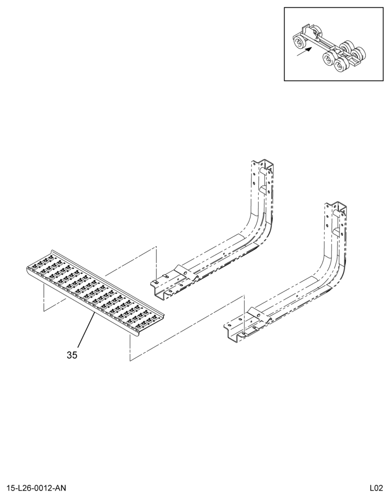 FUEL TANK MODULE; RT SIDE STEPS, (ABR#7)