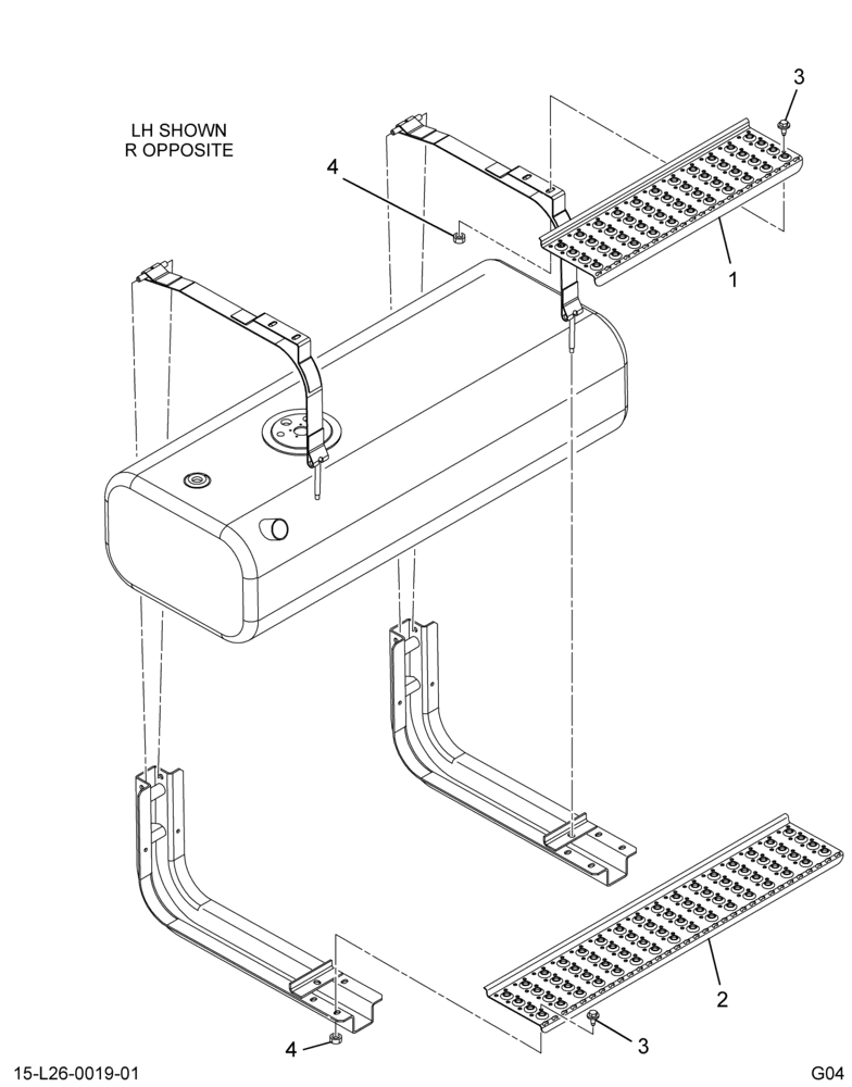..FUEL TK*STEPS W/35 45 GAL R (Eng. 4C4O-9B140-BA)