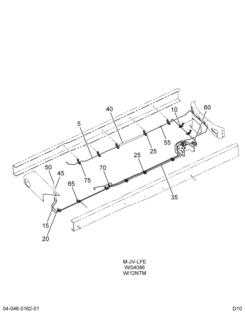 AIR BRK TUBING INSTL; FRONT,HYDRAULIC