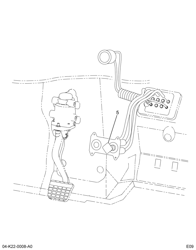 PARKING BRAKE CONTROL VALVE, IP; HYD EFFECTS,(ABR #22)