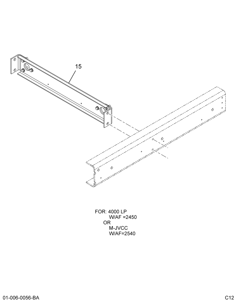 XMBR & MTG; REAR, W/LOW PROFILE