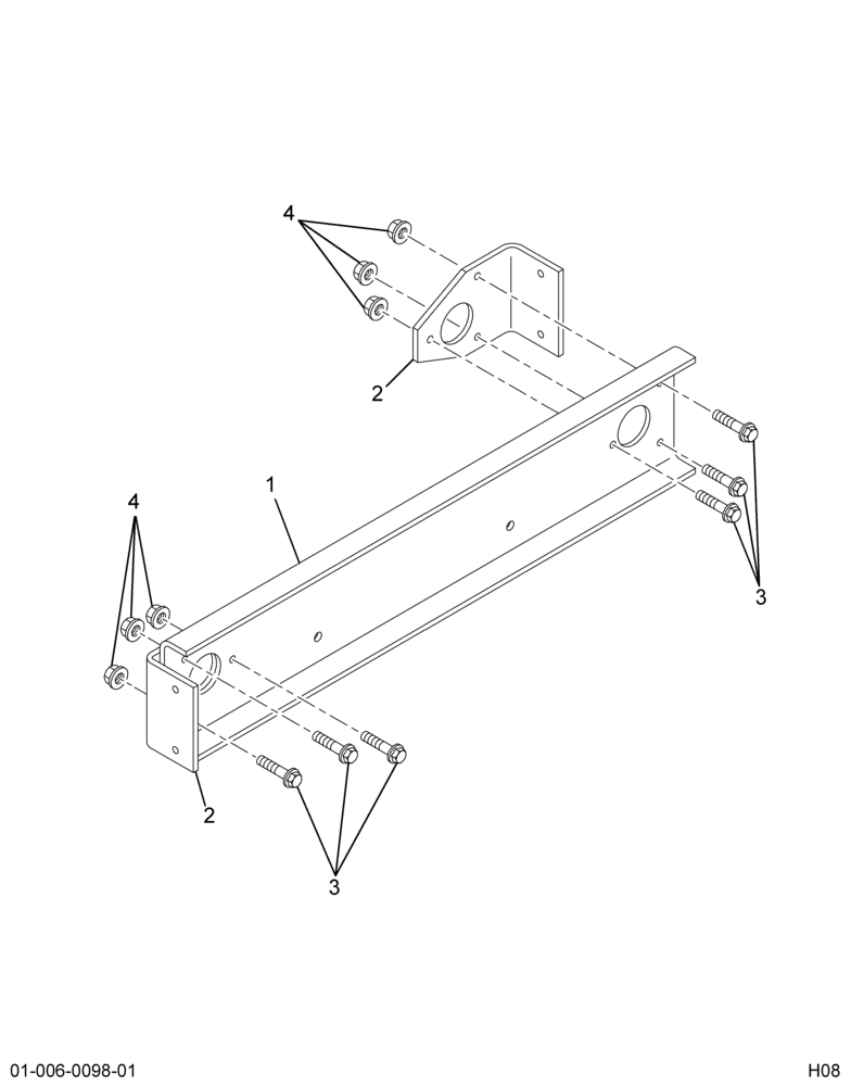 ..CROSSMEMBER LP REAR (Intl. 3544158C92)