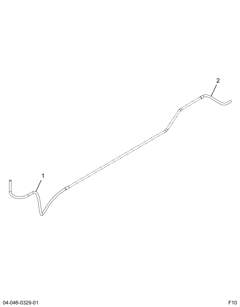 ..HOSE HYD BK LOW PRESSURE (Intl. 3870779C1)