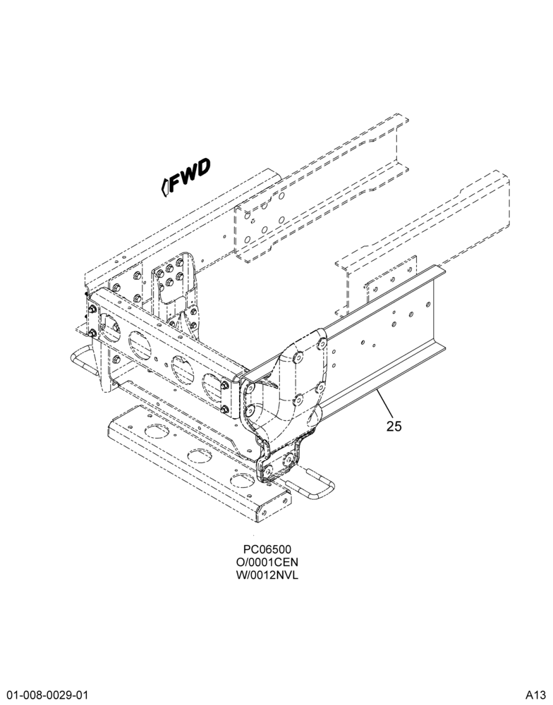 BOLT-ON FRAME EXTENSION; FORD GAS MODELS