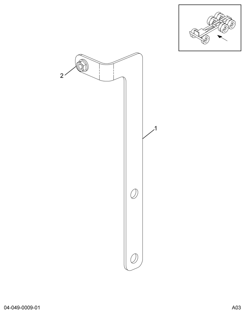 ..BRACKET BRAKE HOSE (4C4Z-2C083-AA)