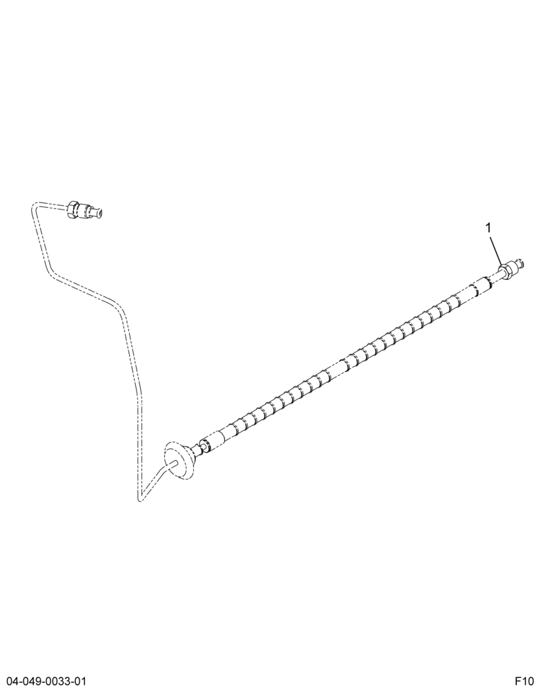 ..HOSE HYD BK  MASTER CYLINDER (6E7Z-2C009-C)