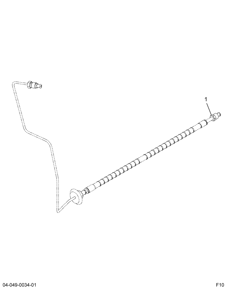 ..HOSE HYD BK  MASTER CYLINDER (6E7Z-2C009-D)