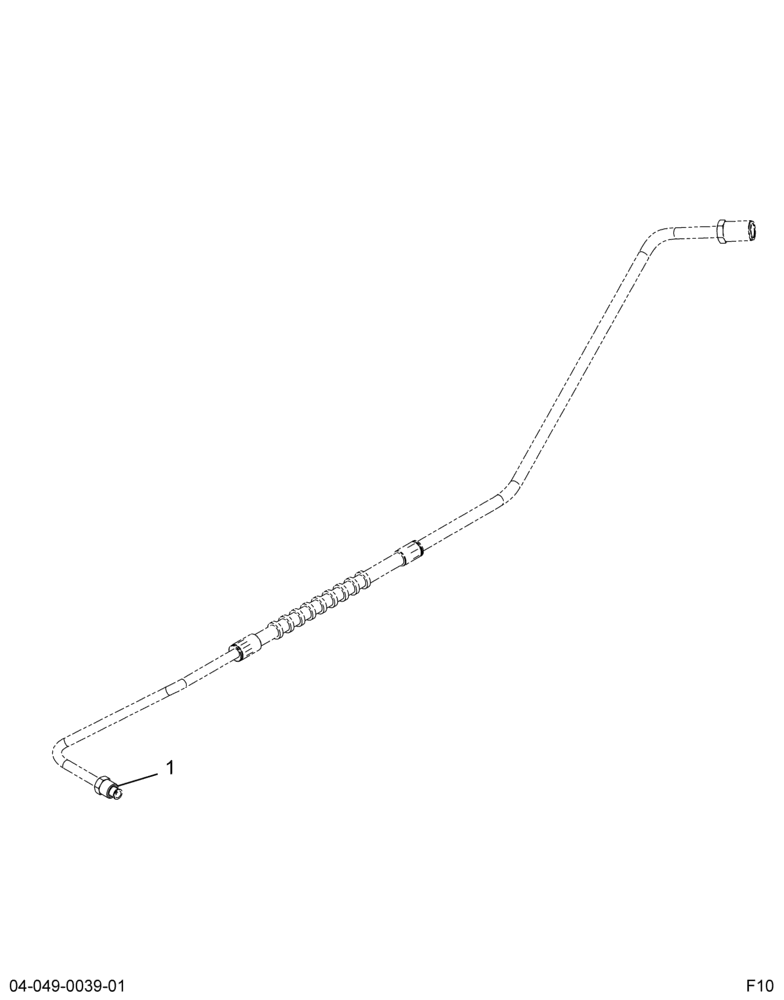 ..HOSE HYD BK MASTER CYLINDER (9C4Z-2282-F)