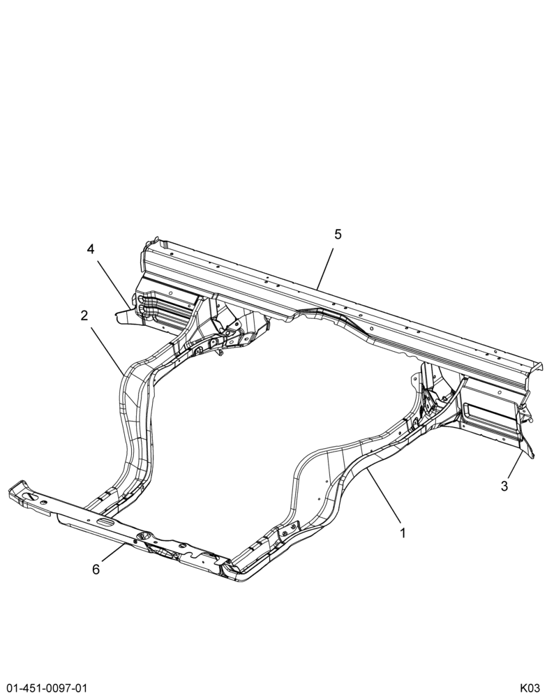......FRAME UNDERBODY (6E7Z-5005-C1)