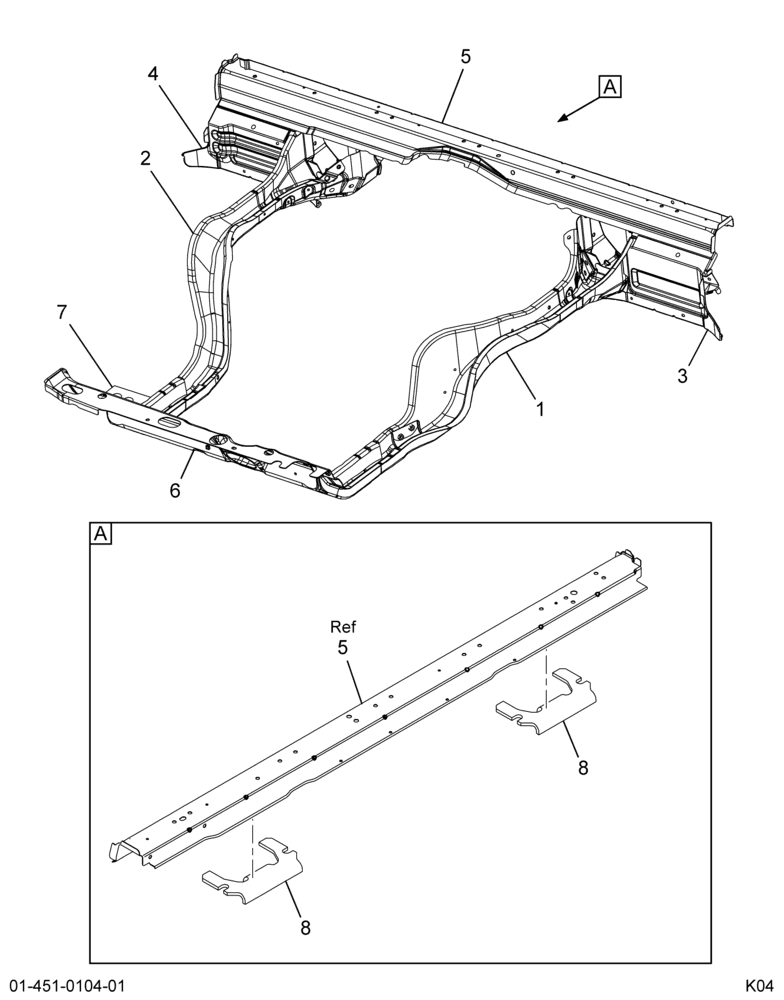 ......FRAME ASM UNDERBODY WELDED (6E7Z-5005-AA)