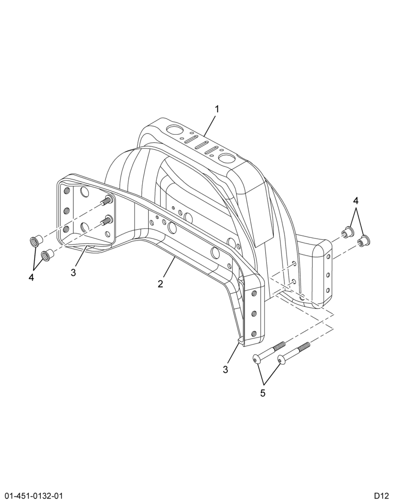 ..CROSSMEMBER ASSY CAB REAR SUPT (4C4Z-5C145-AA)