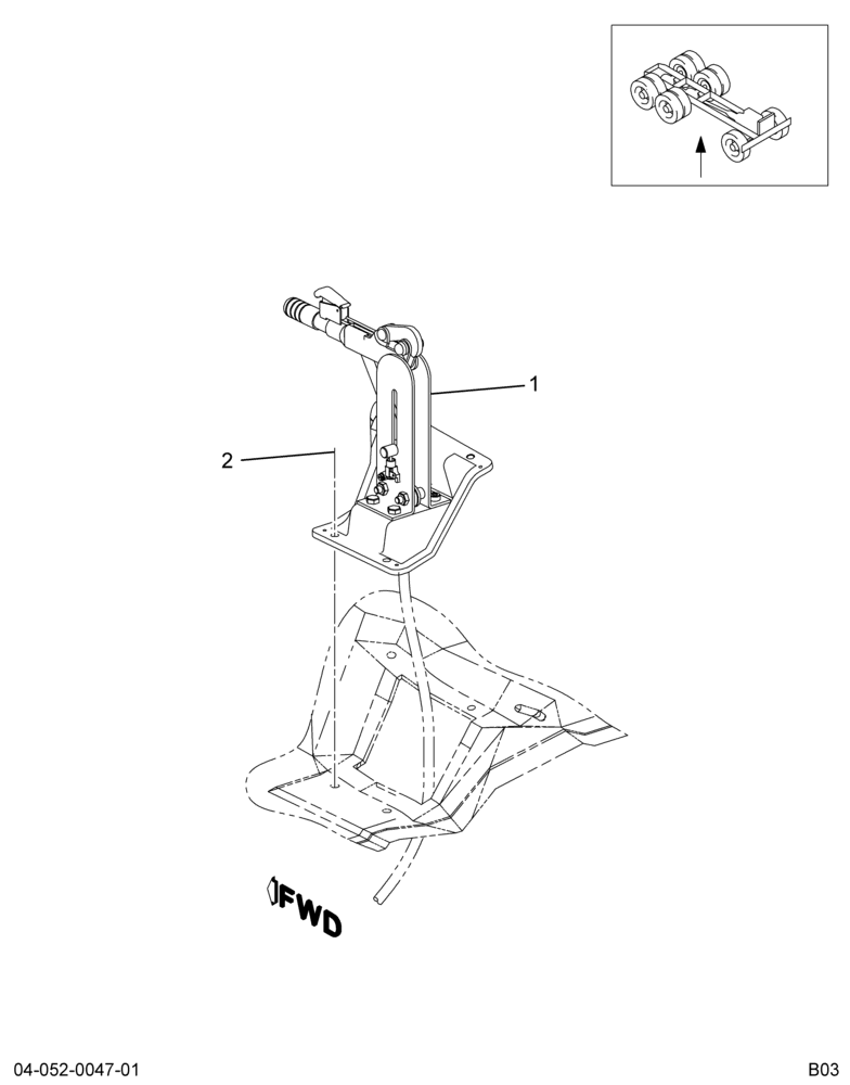 ..LEVER HAND BRK CNTRL W/CABLE (4C4Z-2649-DA)
