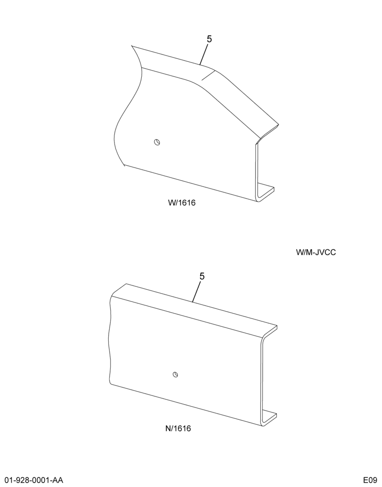 FRAME CONFIGURATION; FLANGE HOLES