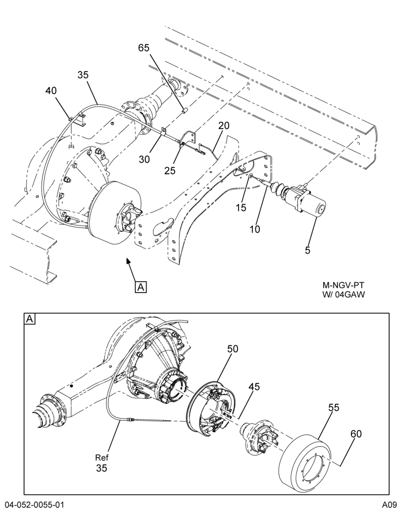 PARKING BRAKE INSTL; 12X3 DLM AIR ACTUATED