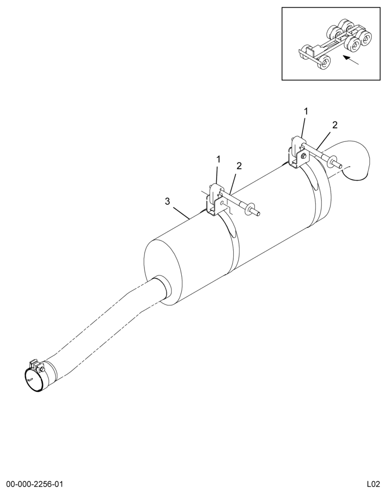 ..CONVERTER MUFFLER*281MM OUTLIN (4C4Z-5F250-AA)